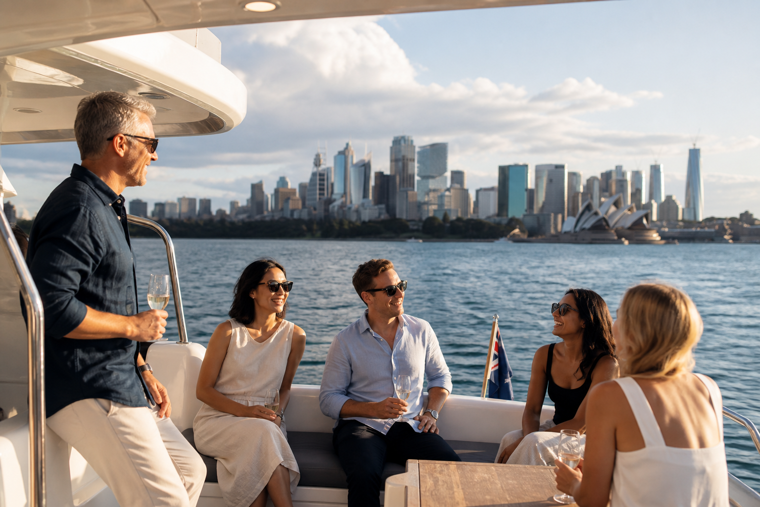 A private group cruise on Sydney Harbour